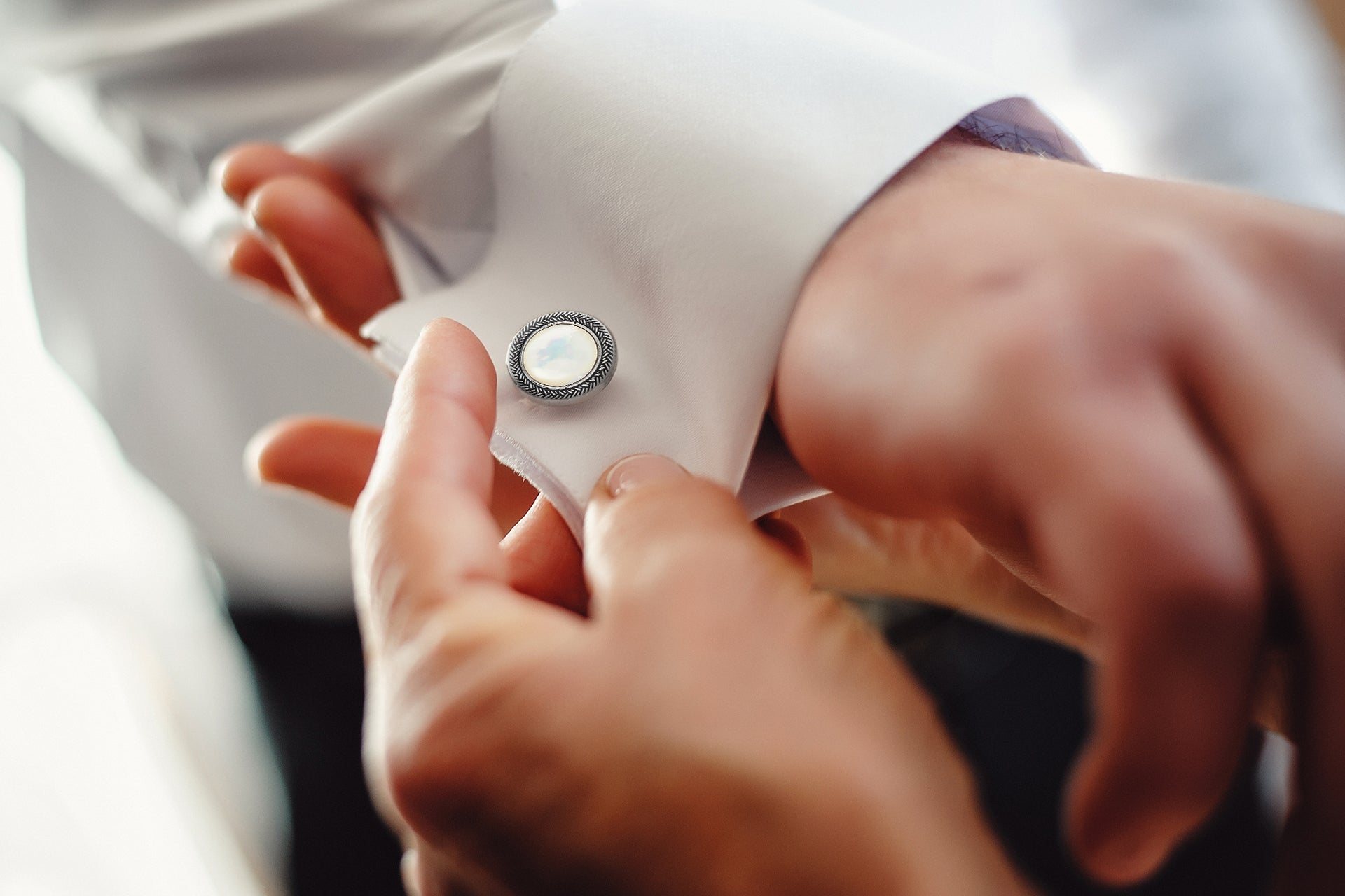Gemstone Braid Cufflinks