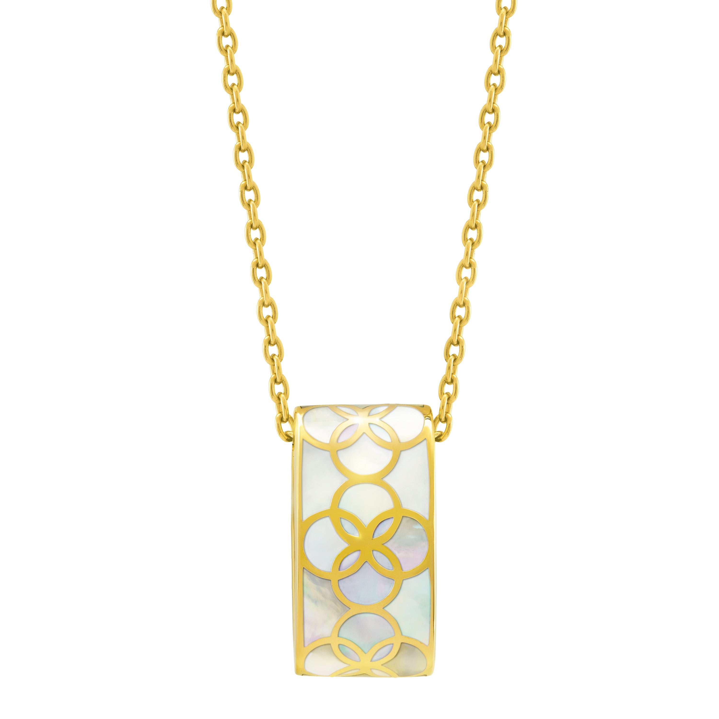 Petal Evening Gold Vermeil Sterling Pendant Necklace