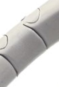 Single cylindrical silver magnetic bracelet link with engraved arc detail — Jan Leslie