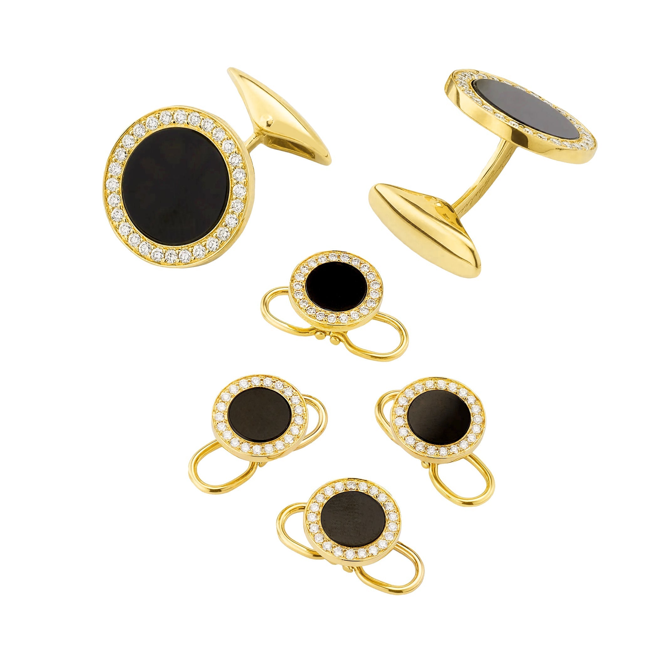 18k Gold Formal Cufflink & Tuxedo Stud Sets