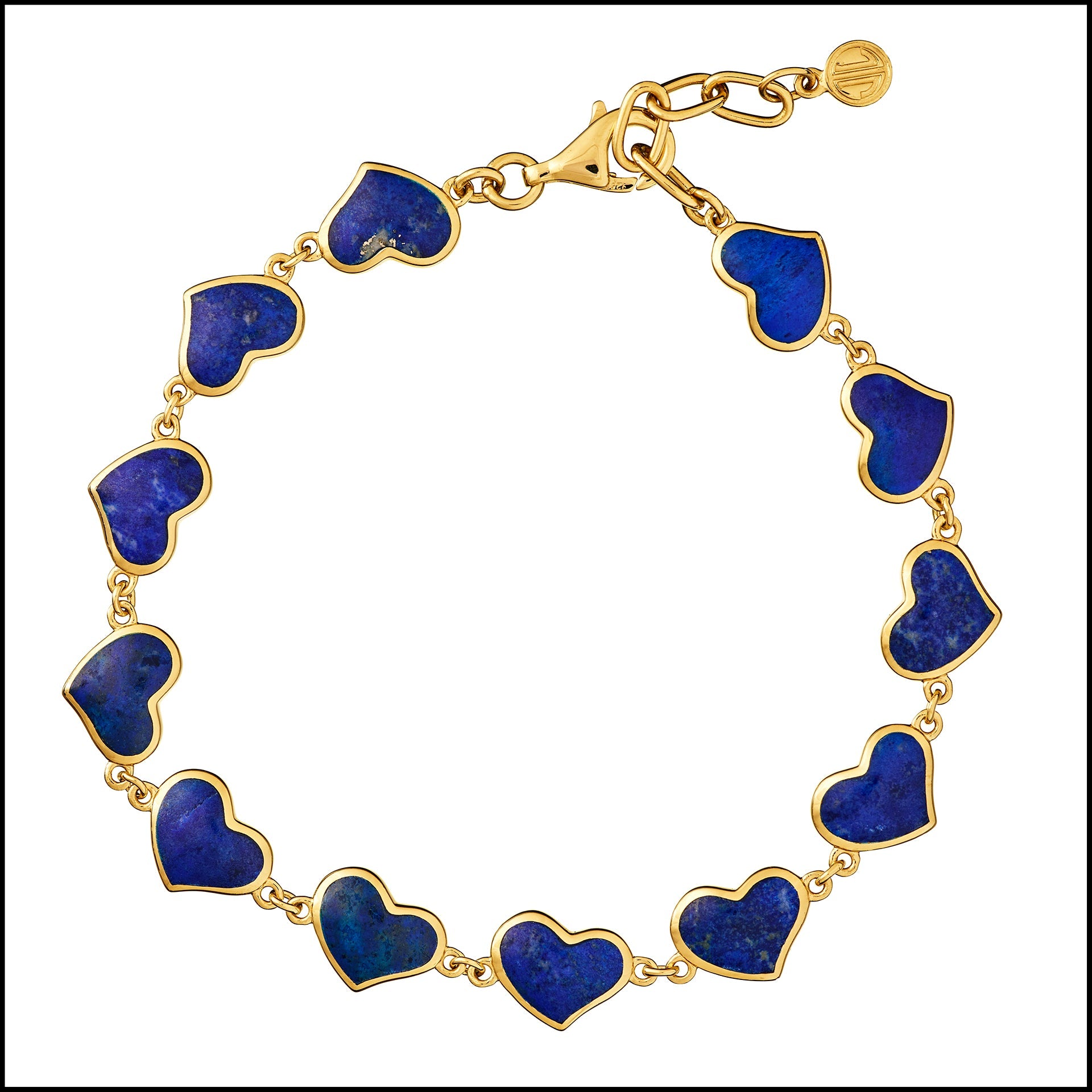 Love x10 Heart Vermeil Bracelet