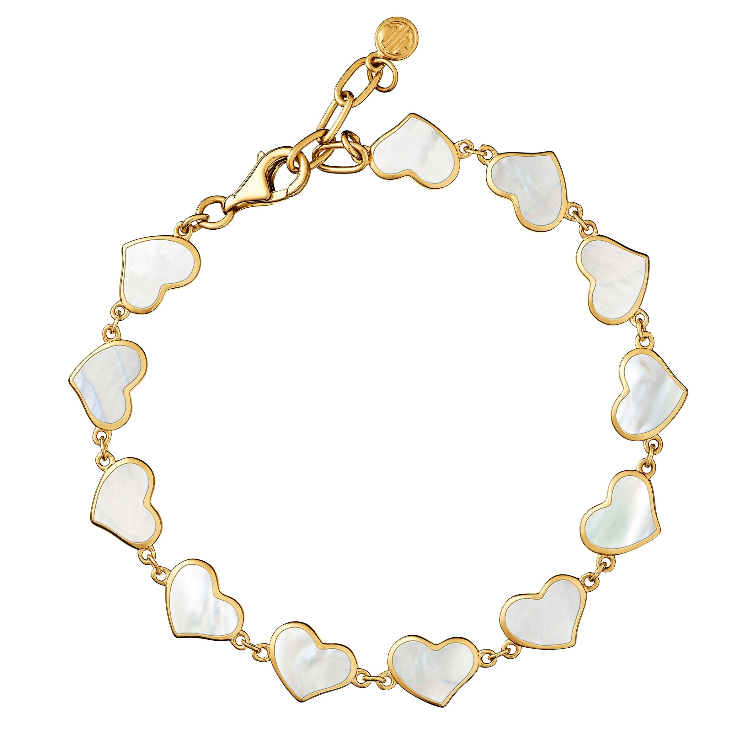 Love x10 Heart Vermeil Bracelet