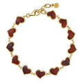 Love x10 Heart Vermeil Bracelet