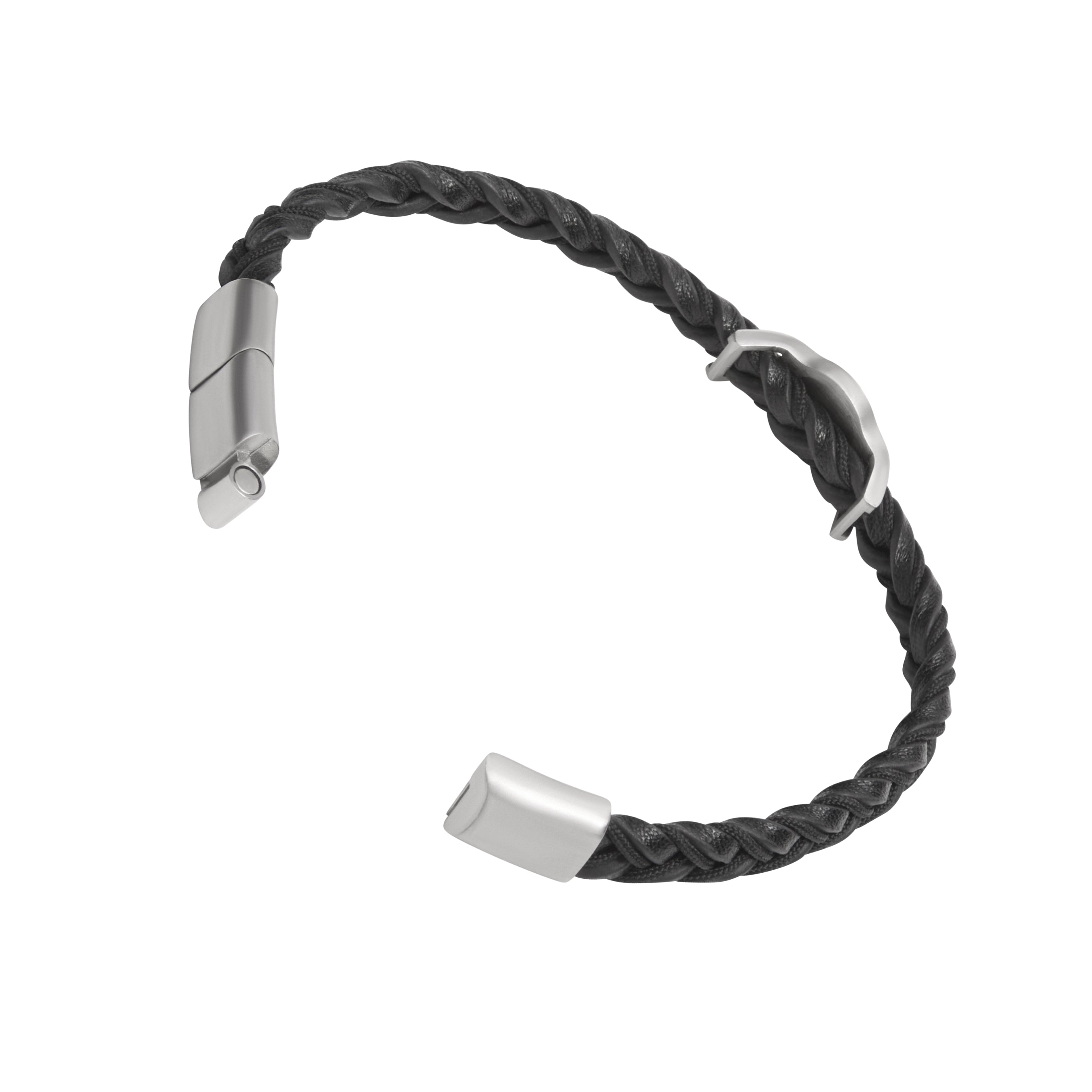 Braided Two-color Leather Bracelet Cartridge Casing