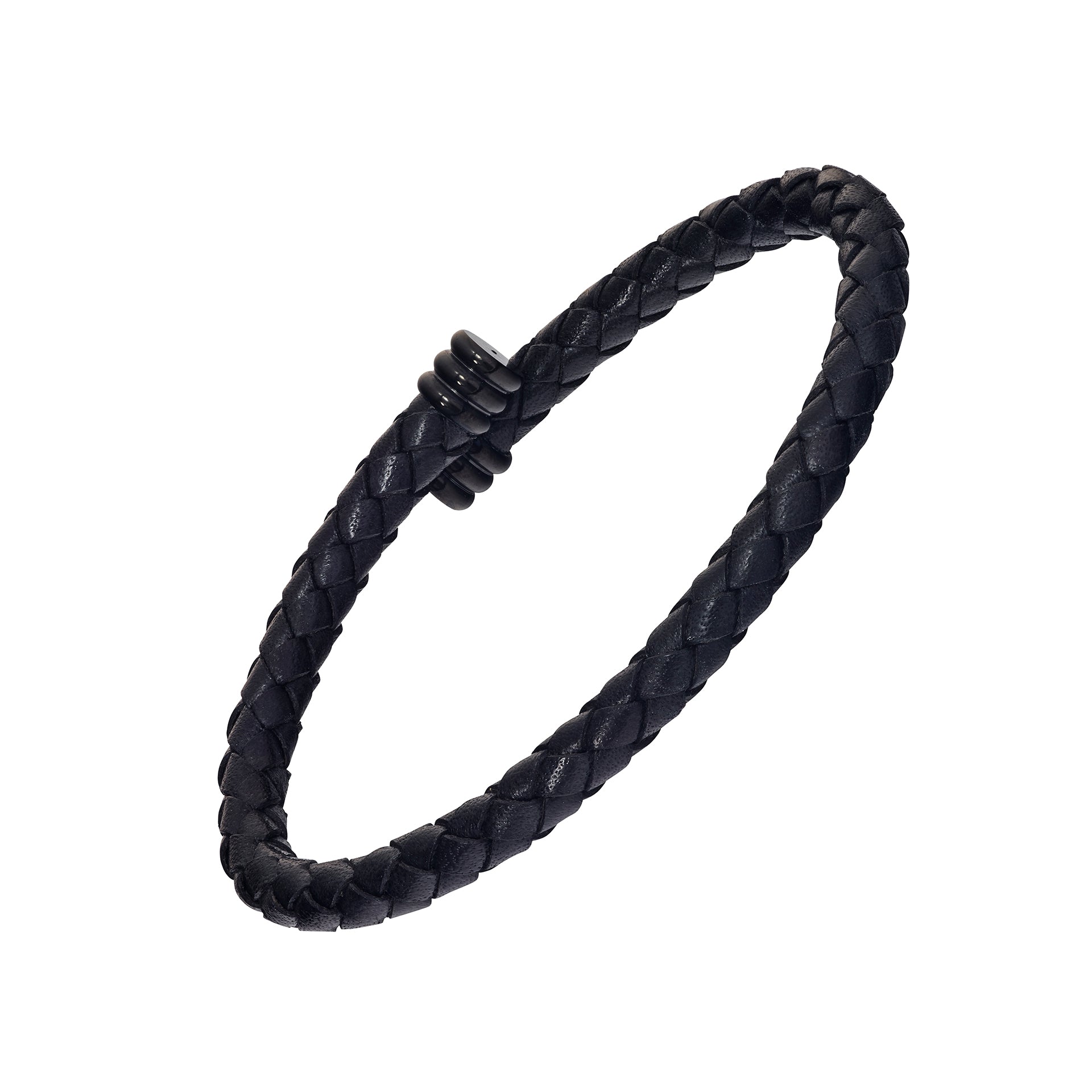Flexible Braided Leather Bracelet