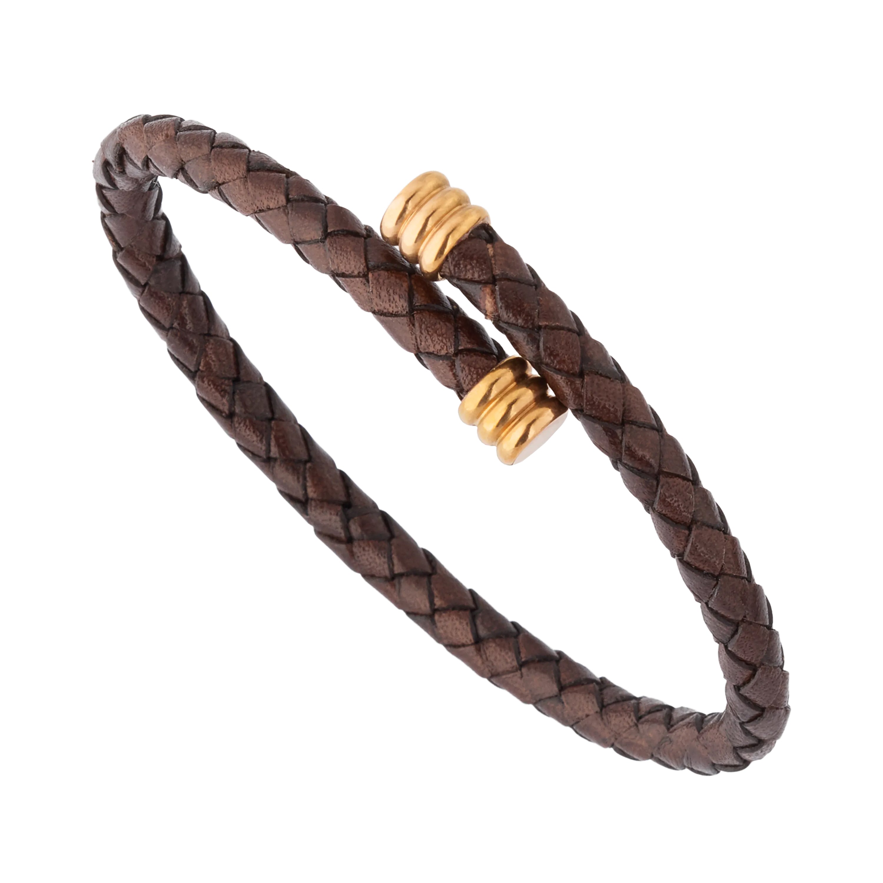 Flexible Braided Leather Bracelet