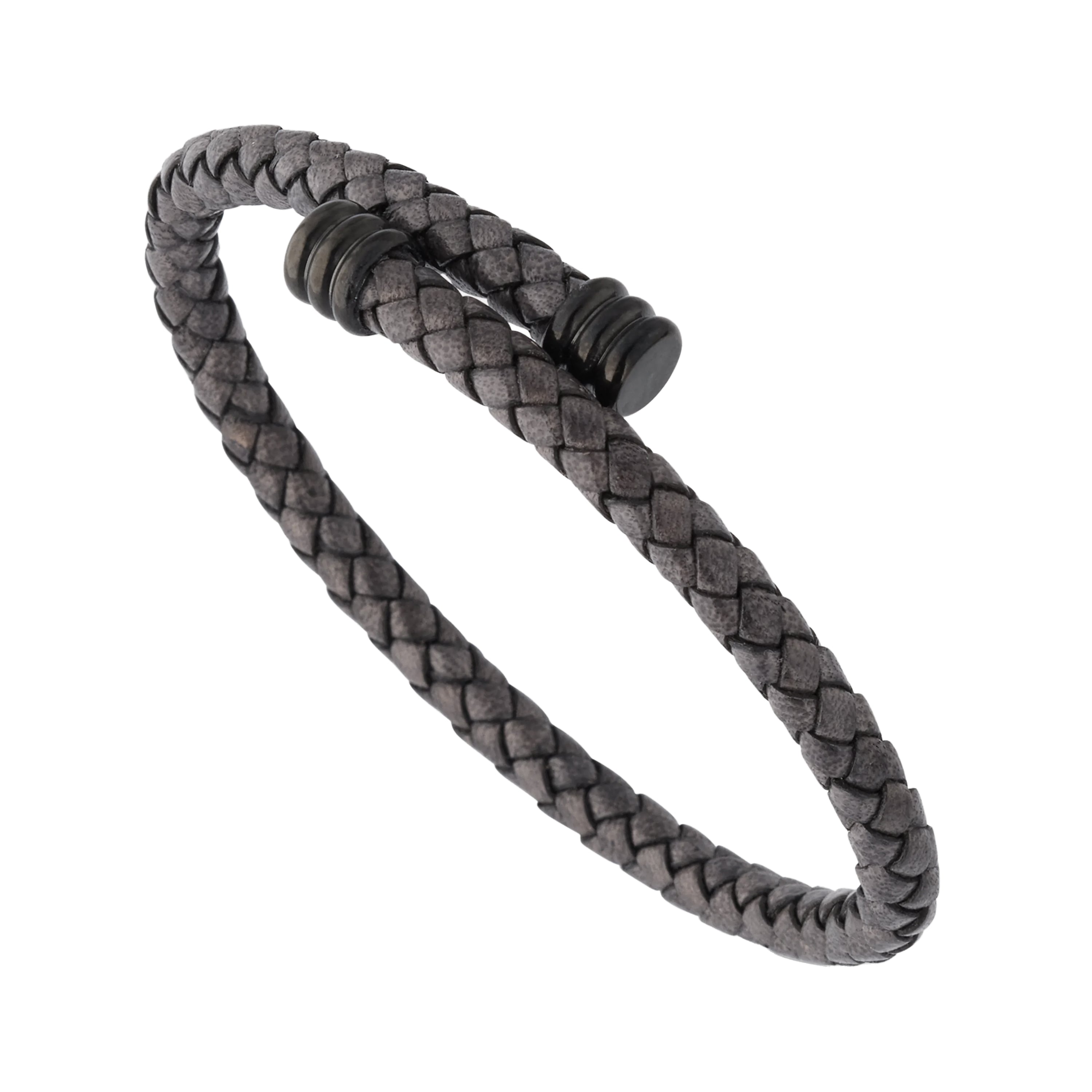 Flexible Braided Leather Bracelet