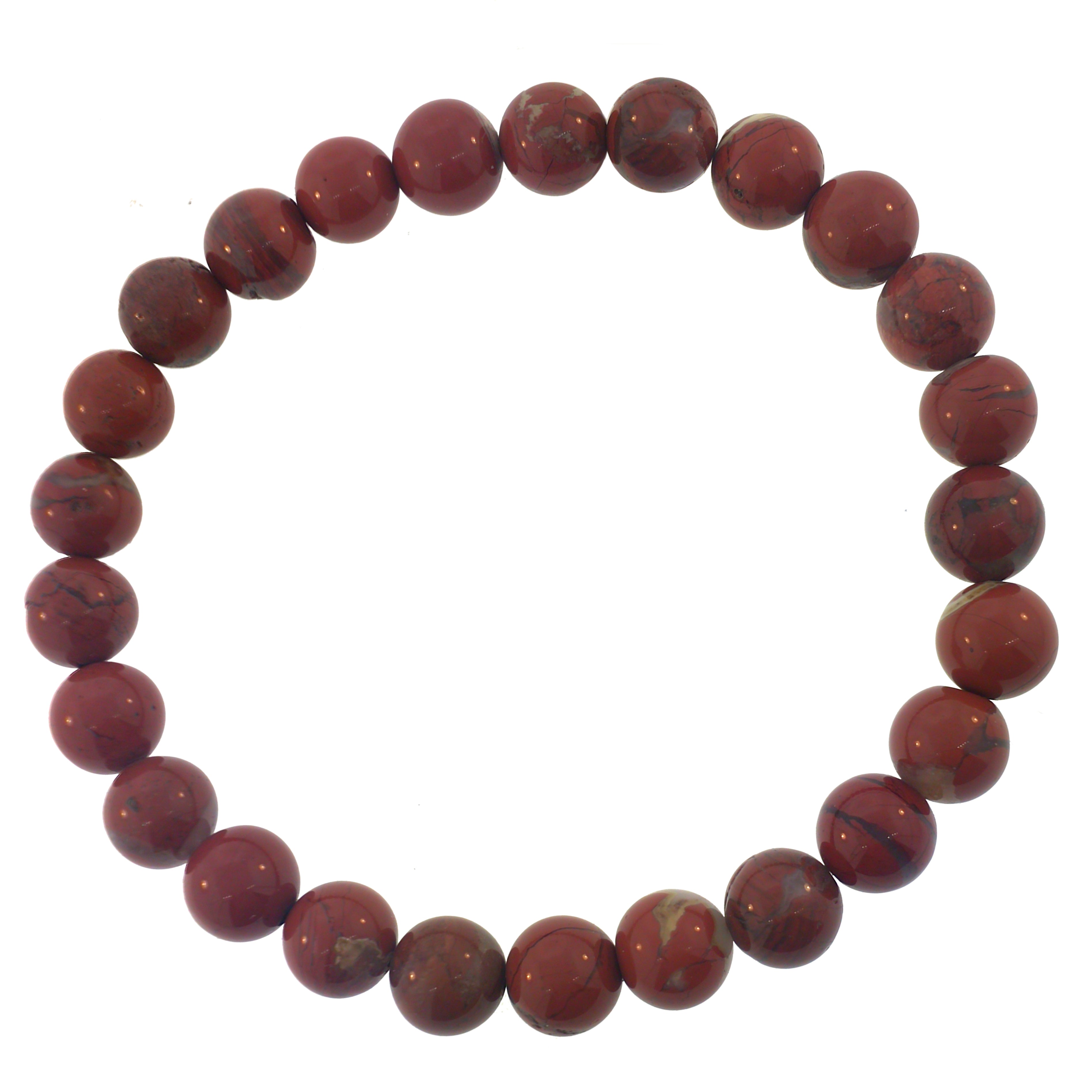 8mm Semiprecious Gemstone Bead Elastic Bracelet