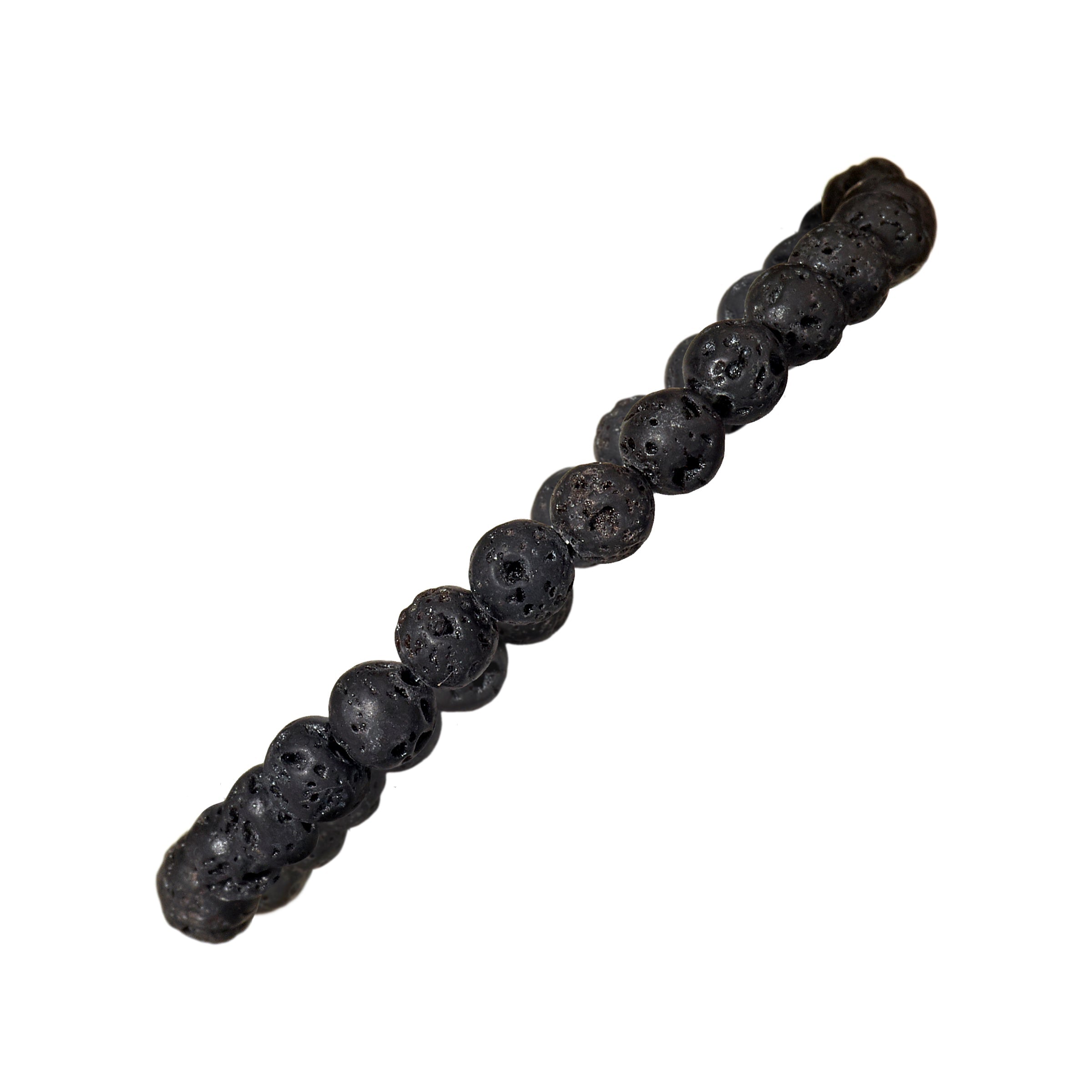 6mm Semiprecious Gemstone Bead Elastic Bracelet