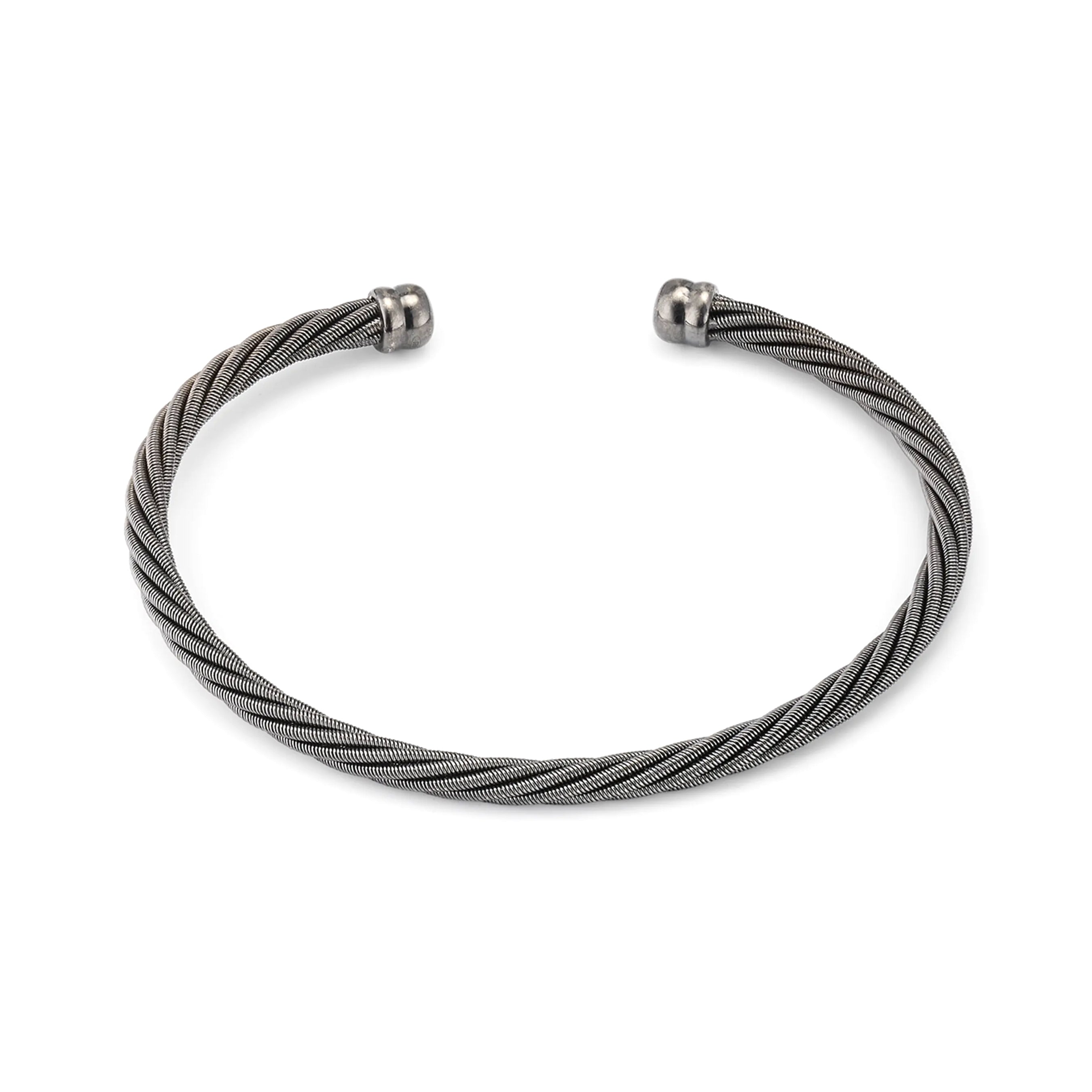 Twisted Sterling Cable Cuff