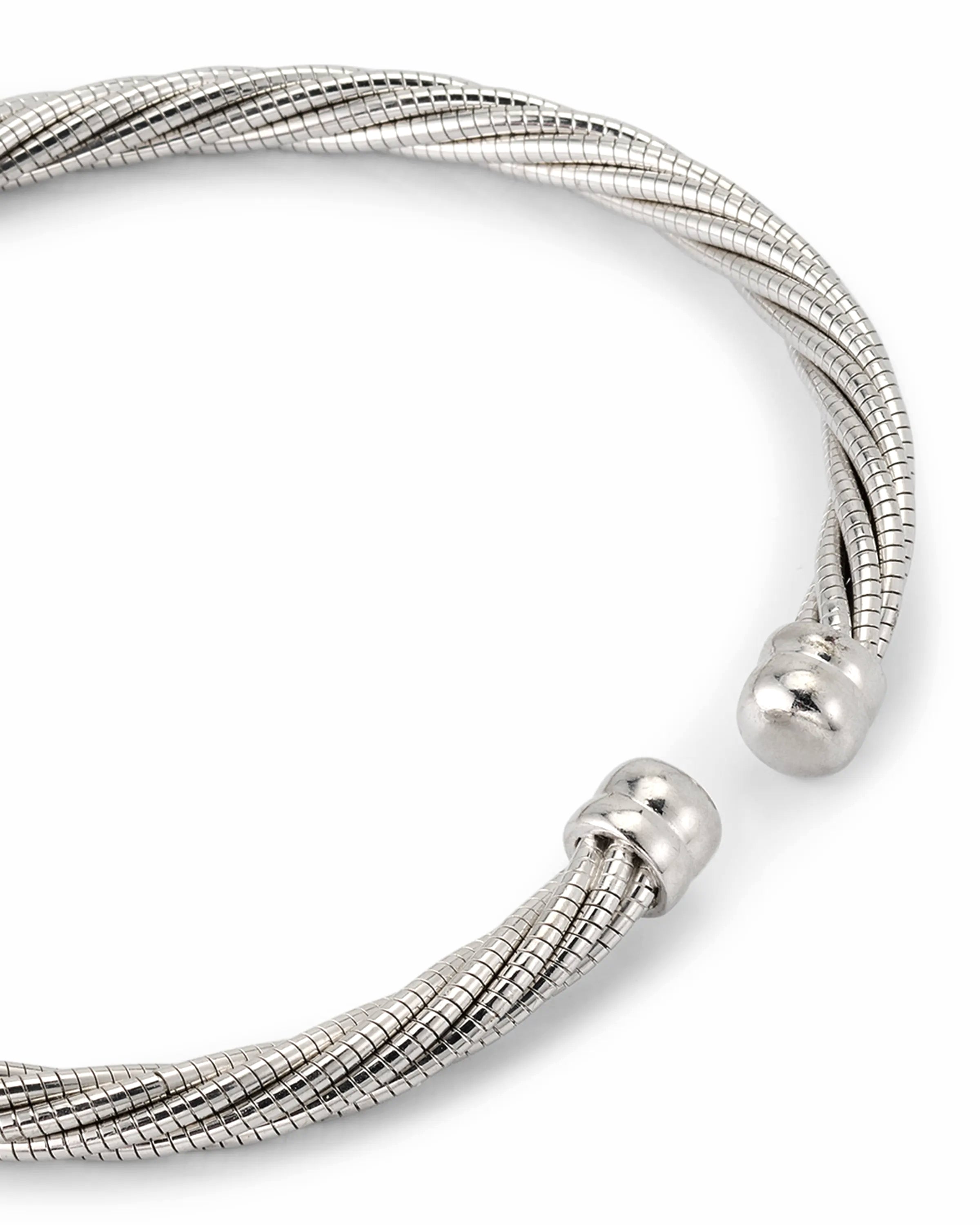 Twisted Sterling Cable Cuff