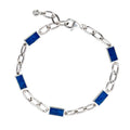 Dash 5 Link Gemstone Sterling Bracelet