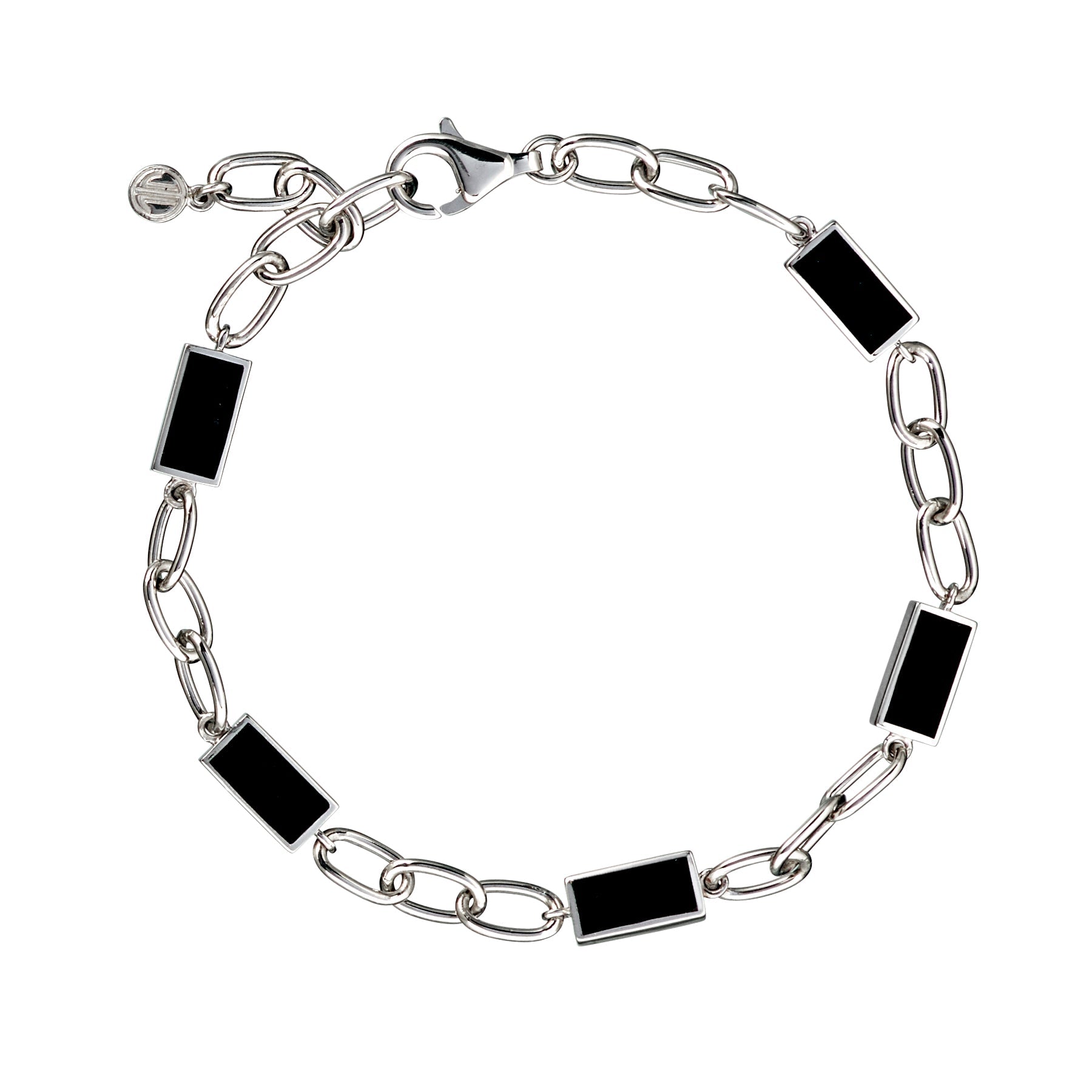 Dash 5 Link Gemstone Sterling Bracelet