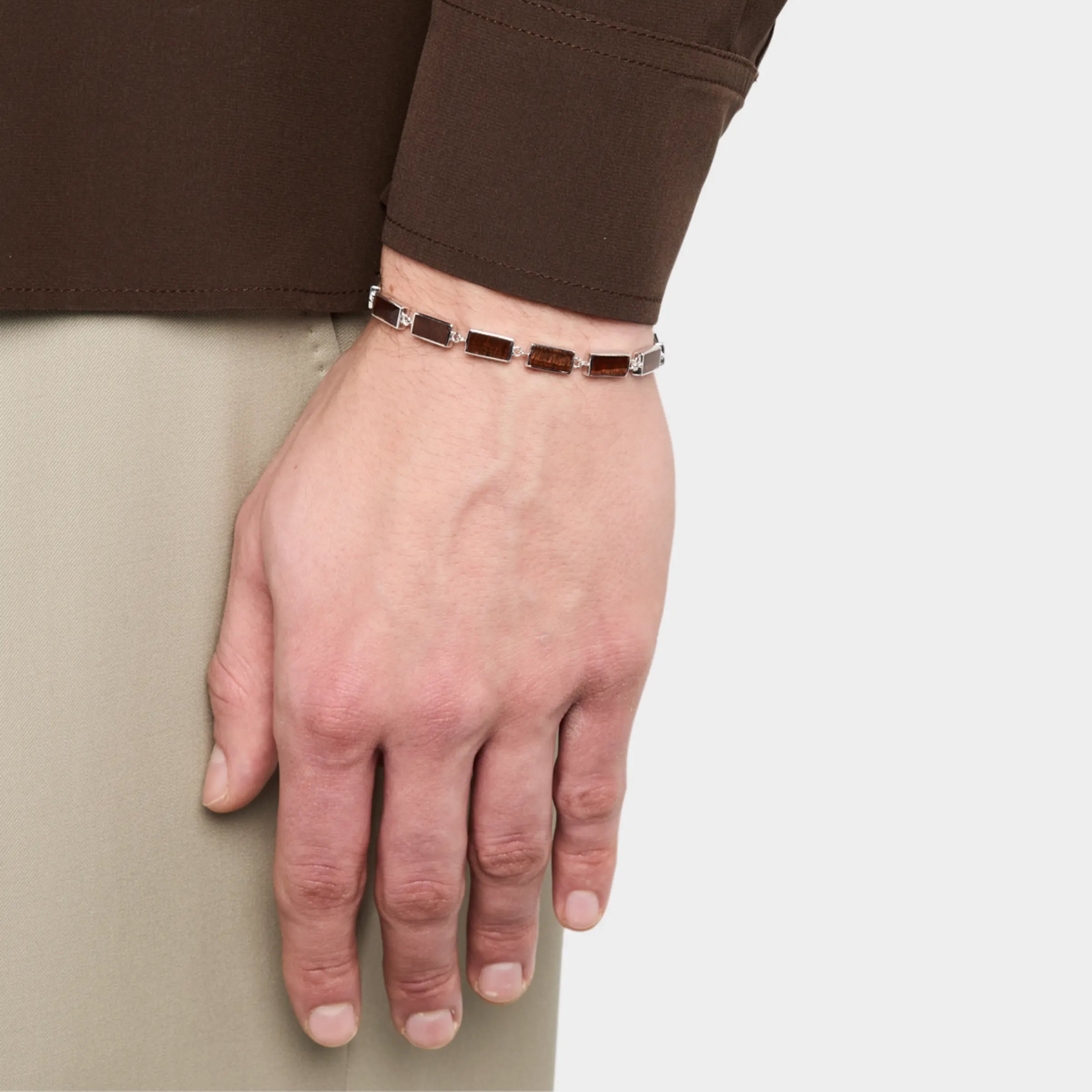 Dash-11 Gemstone Sterling Bracelet