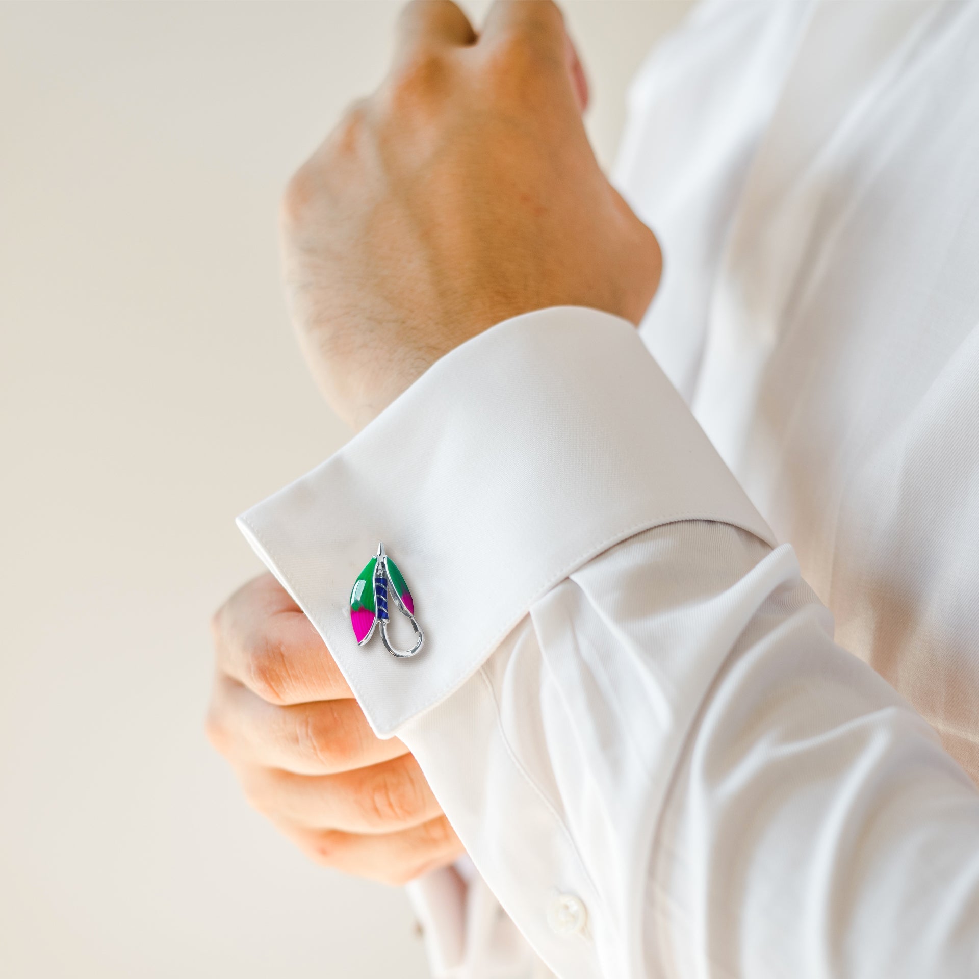 Feather Fly Fishing Cufflinks