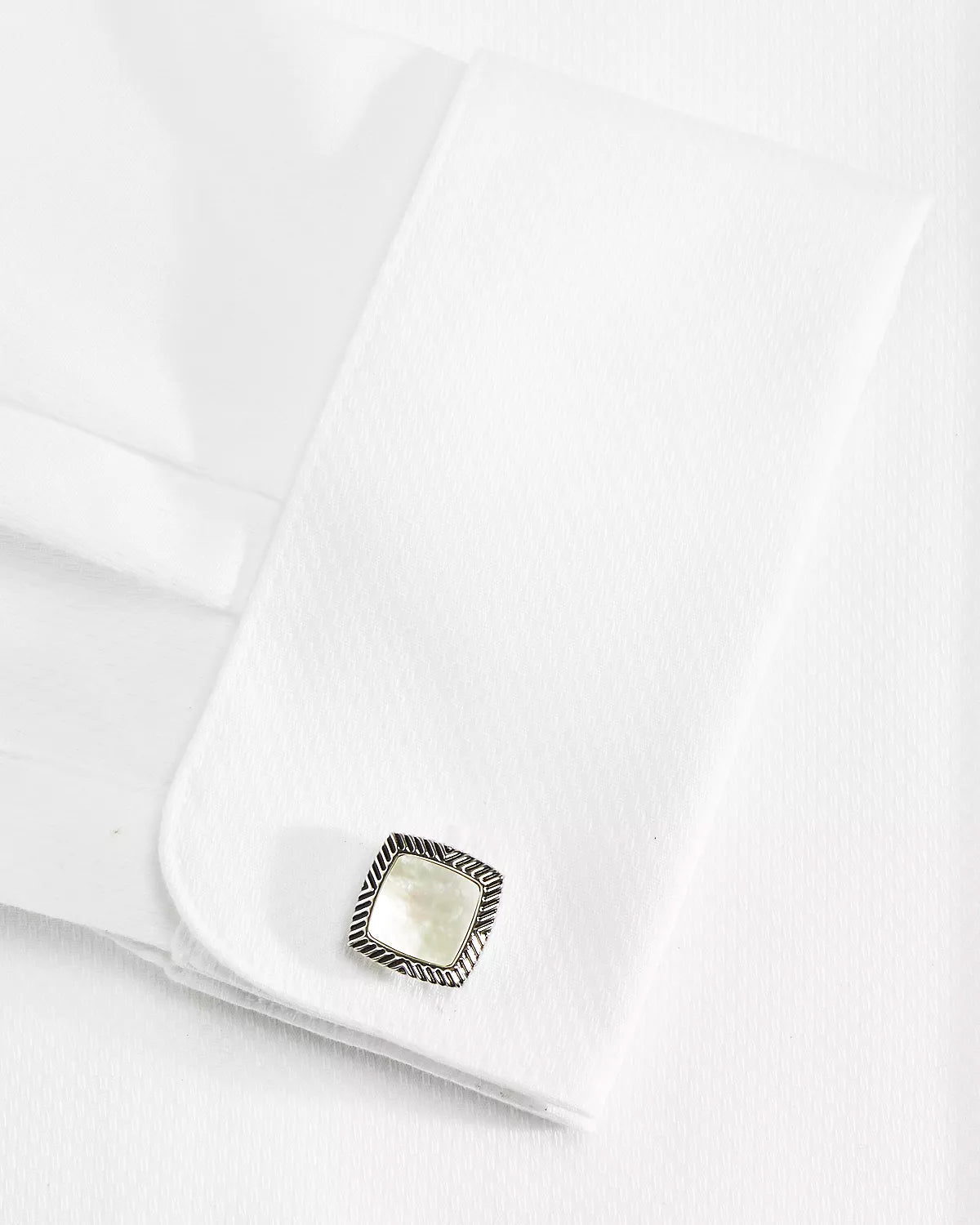 Soft Square Gemstone Cufflinks