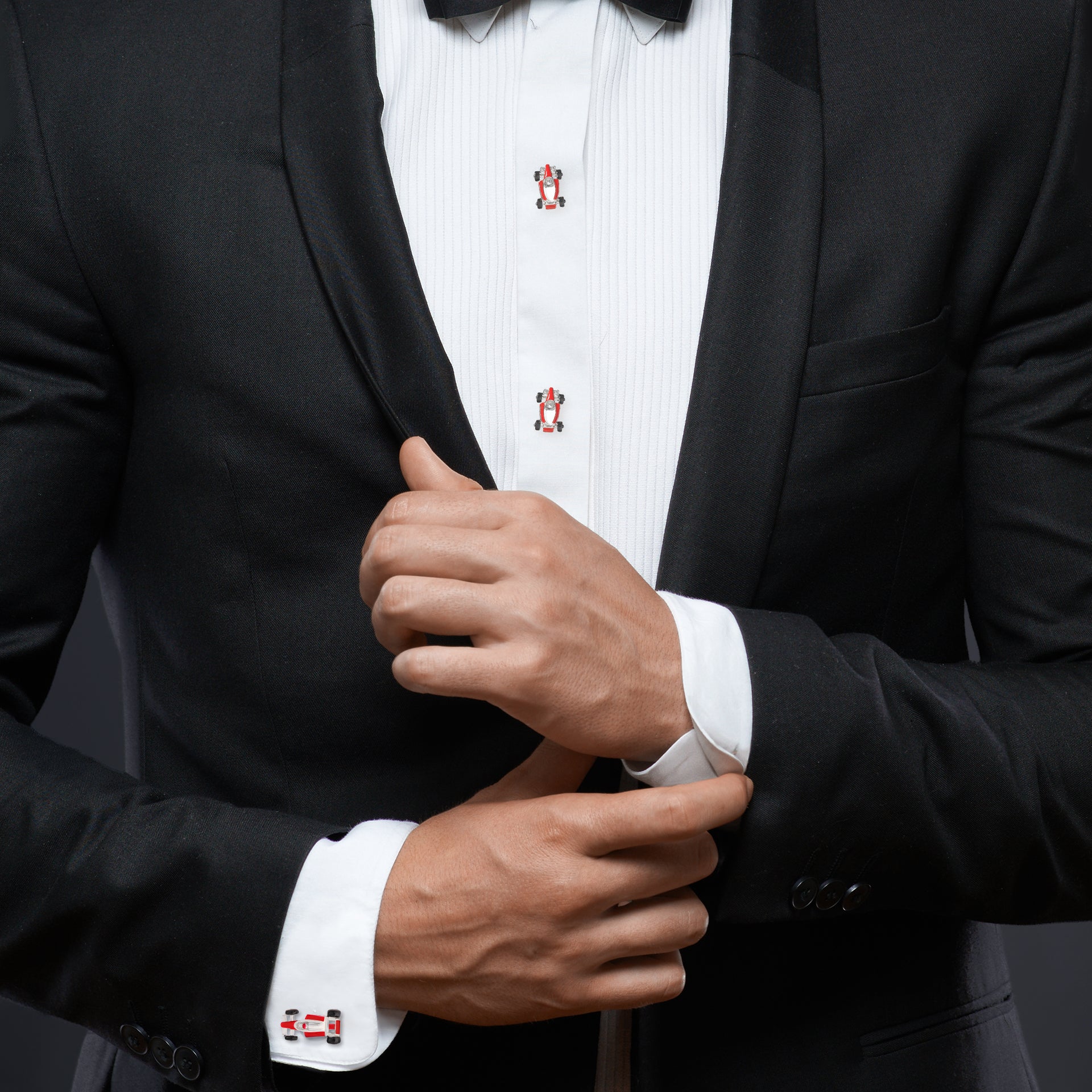 Grand Racing Vintage 1970’s Cufflinks and Tuxedo Studs