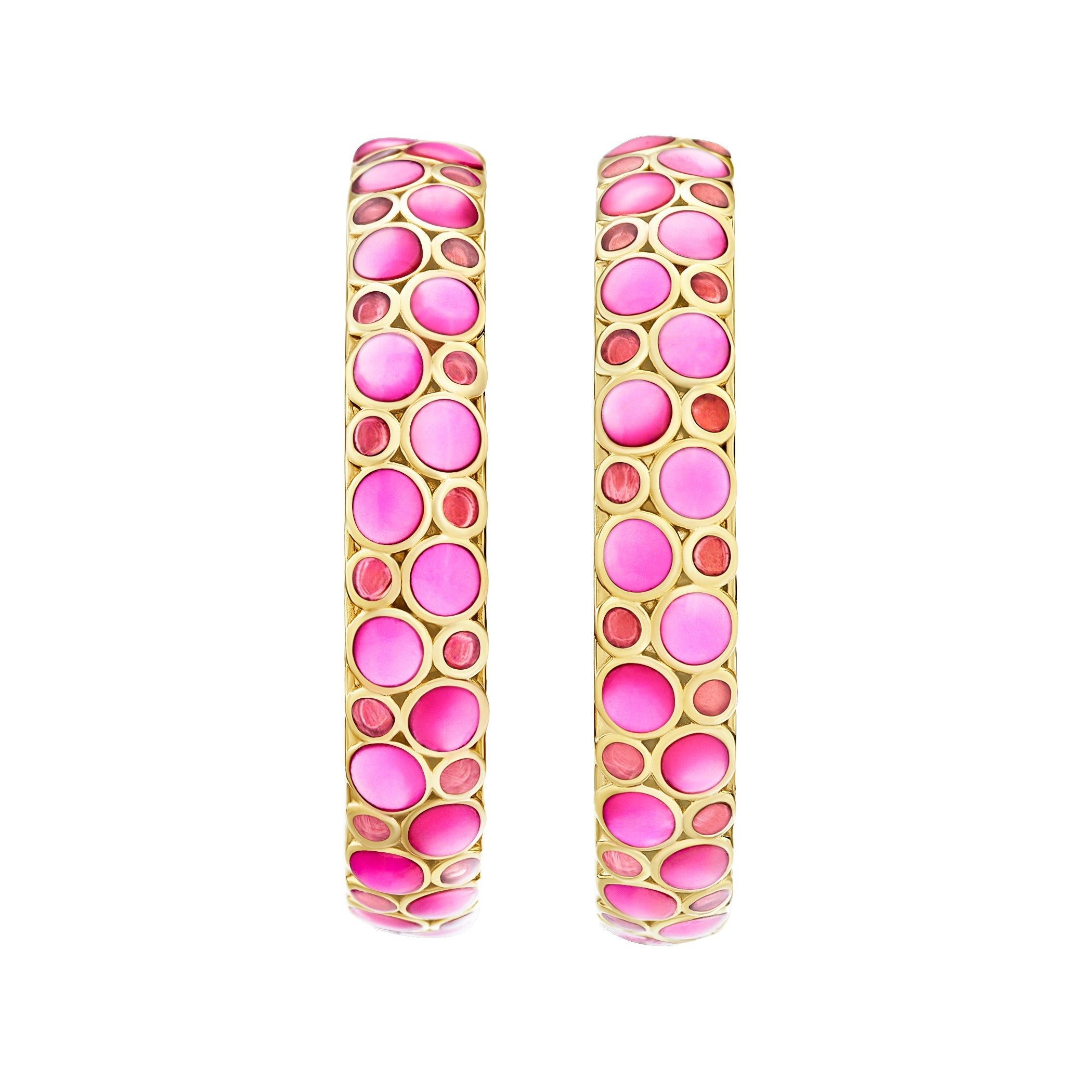 Bubble Hoop Gold Vermeil Sterling Earrings