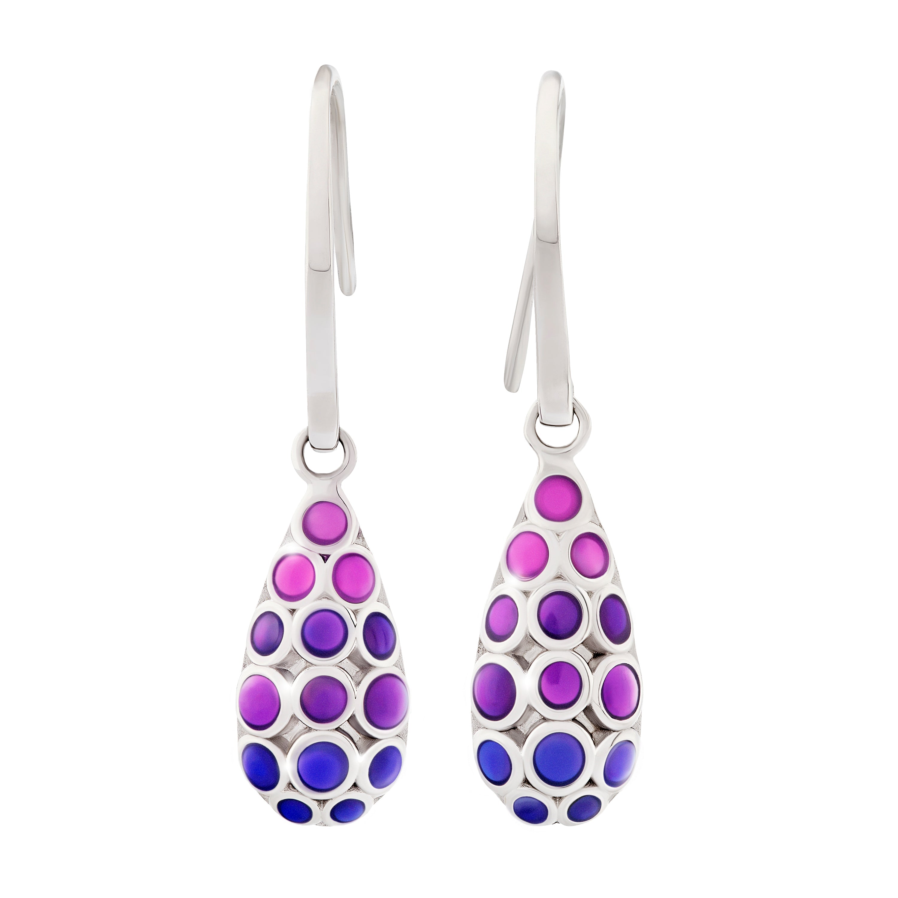 Bubble Teardrop Sterling Earrings