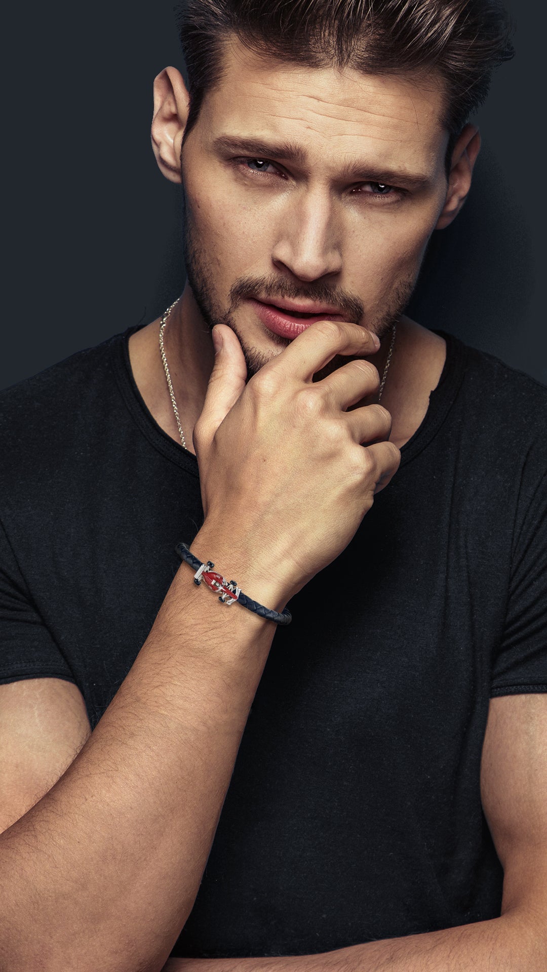 Race Car Leather Bracelet Spring Fit
