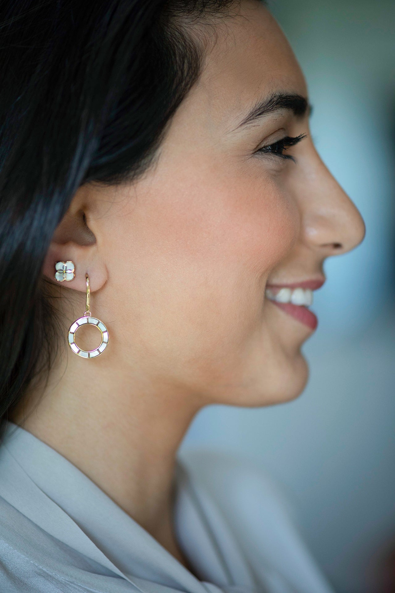 Petal Gold Vermeil Sterling Stud Earrings