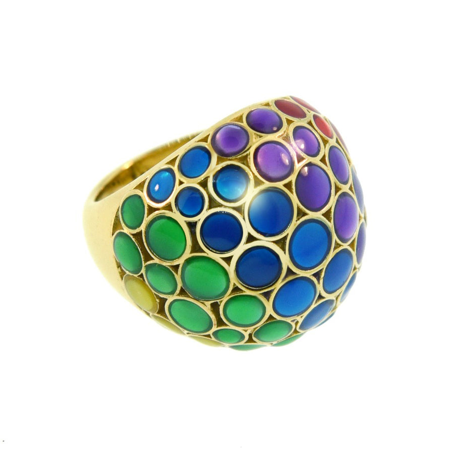 Bubble Signature Gold Vermeil Ring