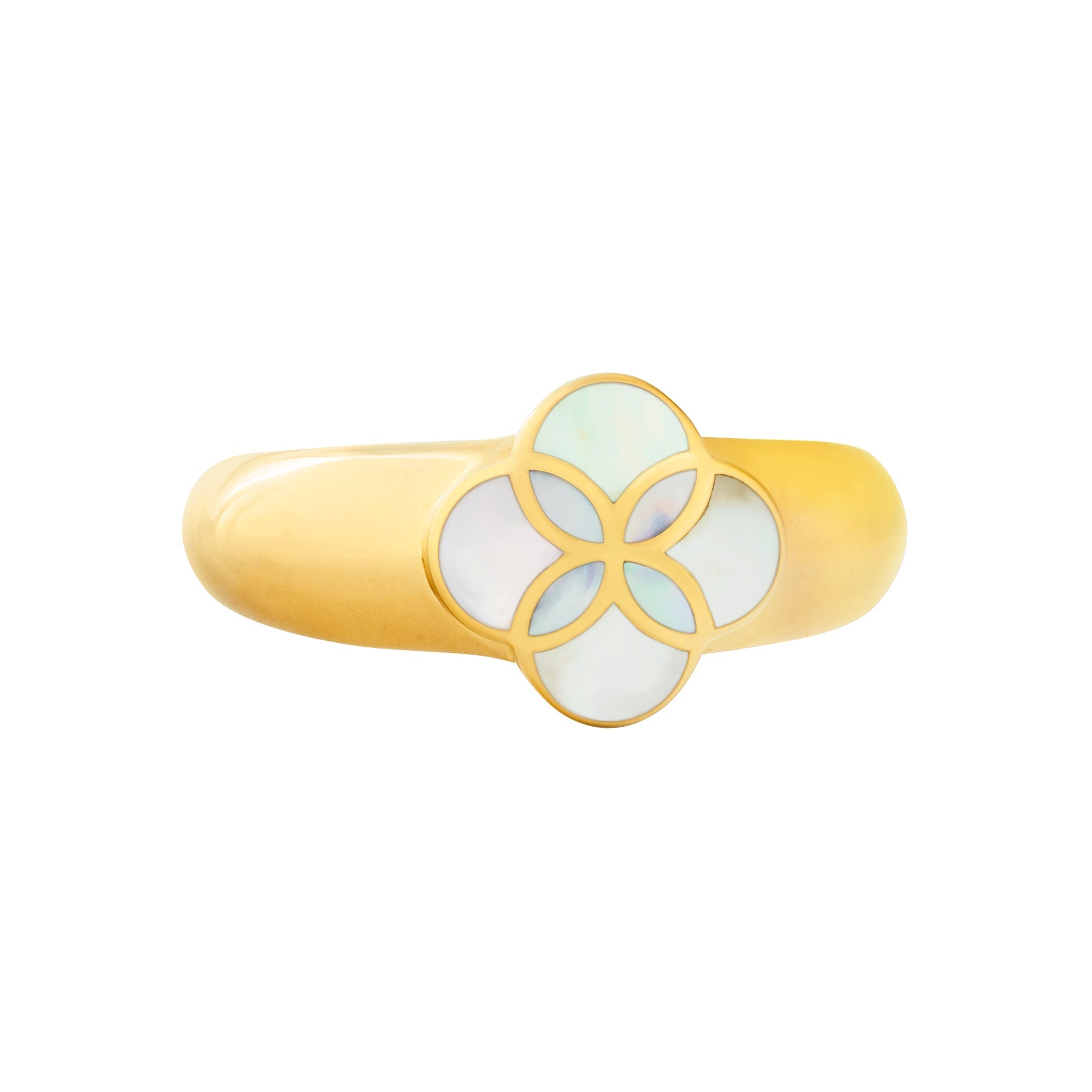 Petal Tapered Gold Vermeil Sterling Ring