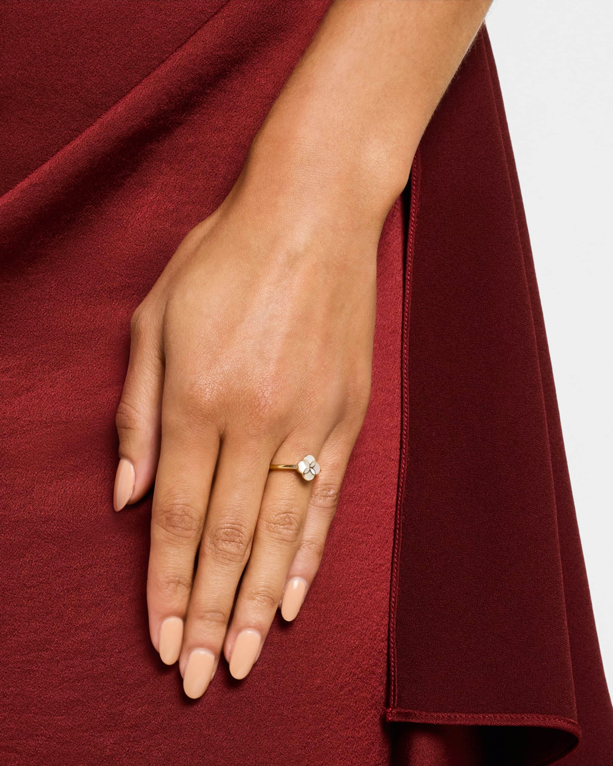 Petal 1 Mother of Pearl Gold Vermeil Sterling Ring